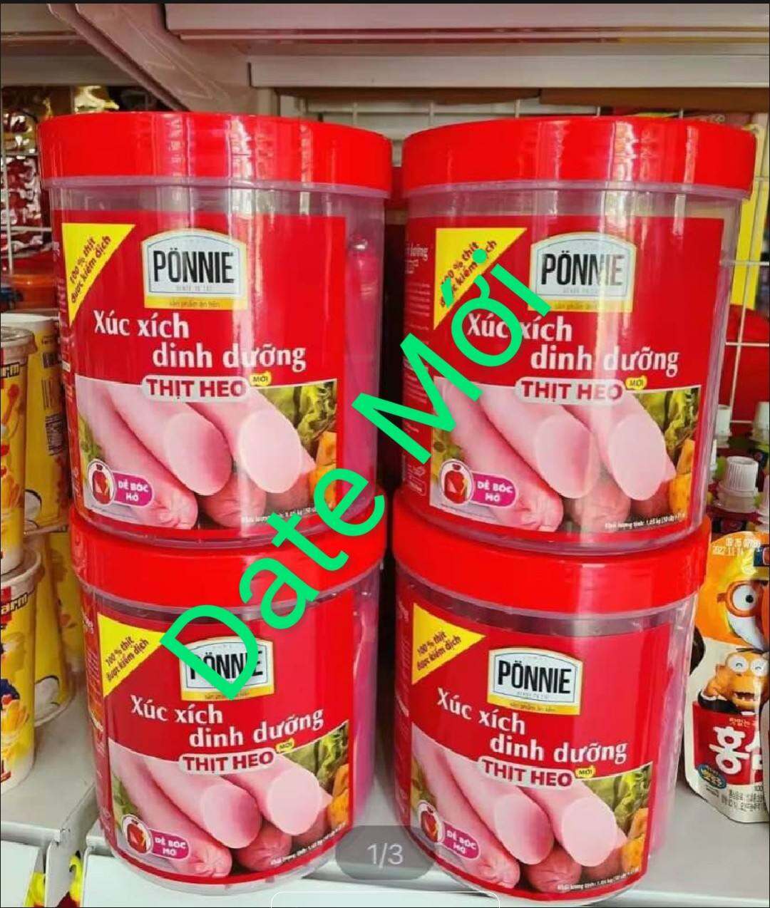 Xúc Xích Ponnie Hủ Cao Cấp Thơm Ngon (50cây x 19gram) DATE MỚI