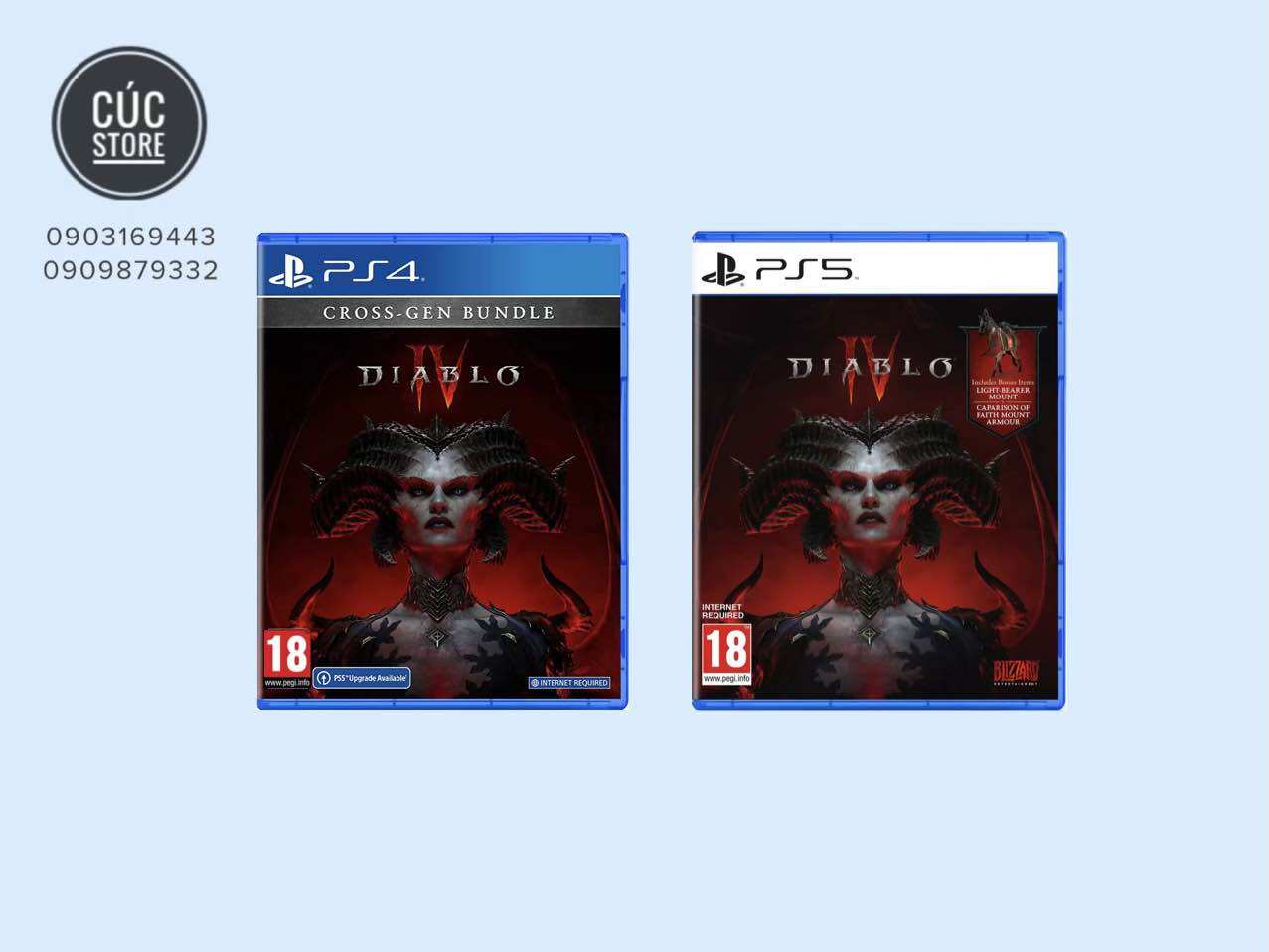 Đĩa chơi game PS4/ PS5: Diablo 4