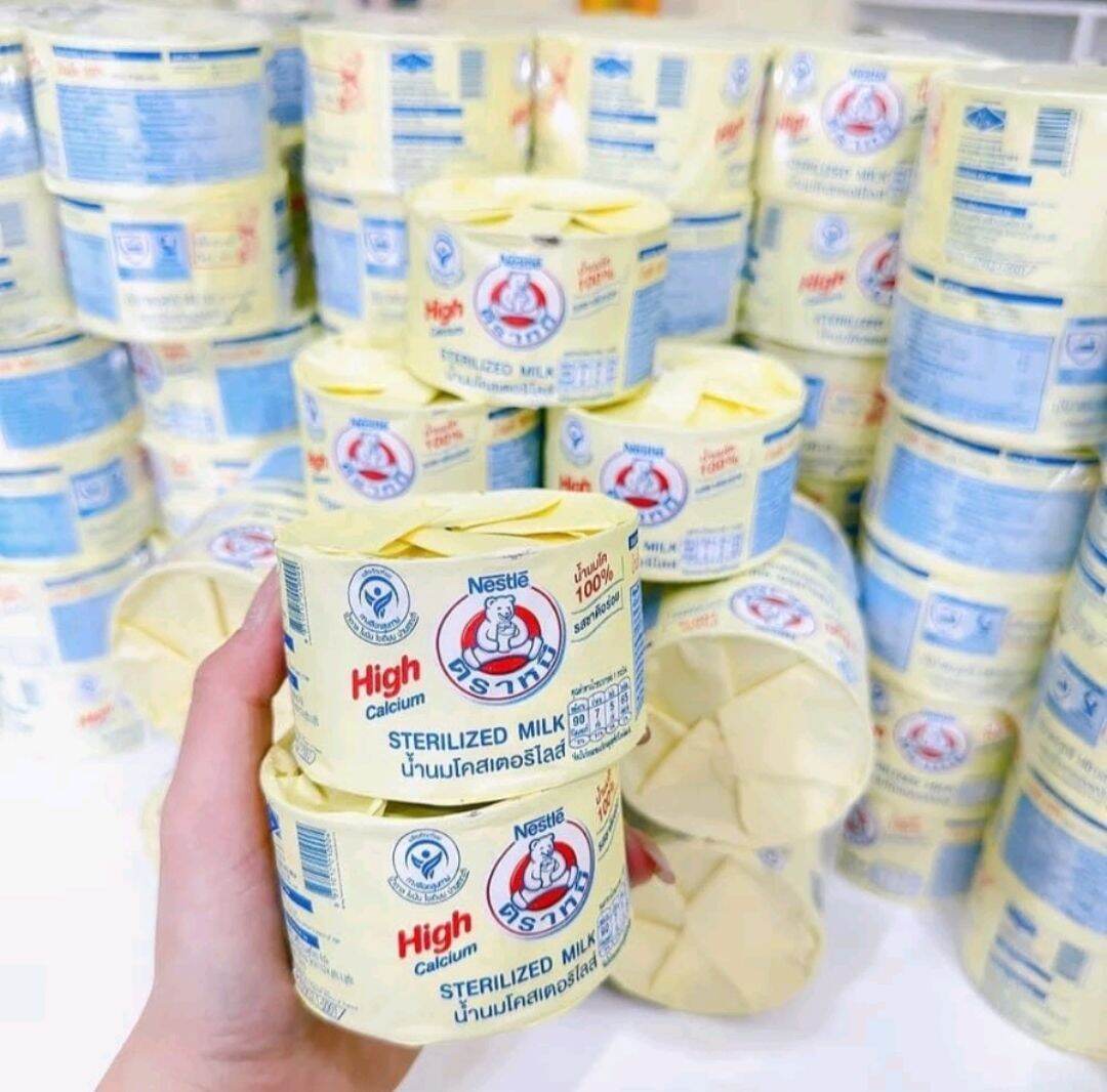 Combo 12 hộp sữa gấu Nestle high calcium Thái Lan 140ml