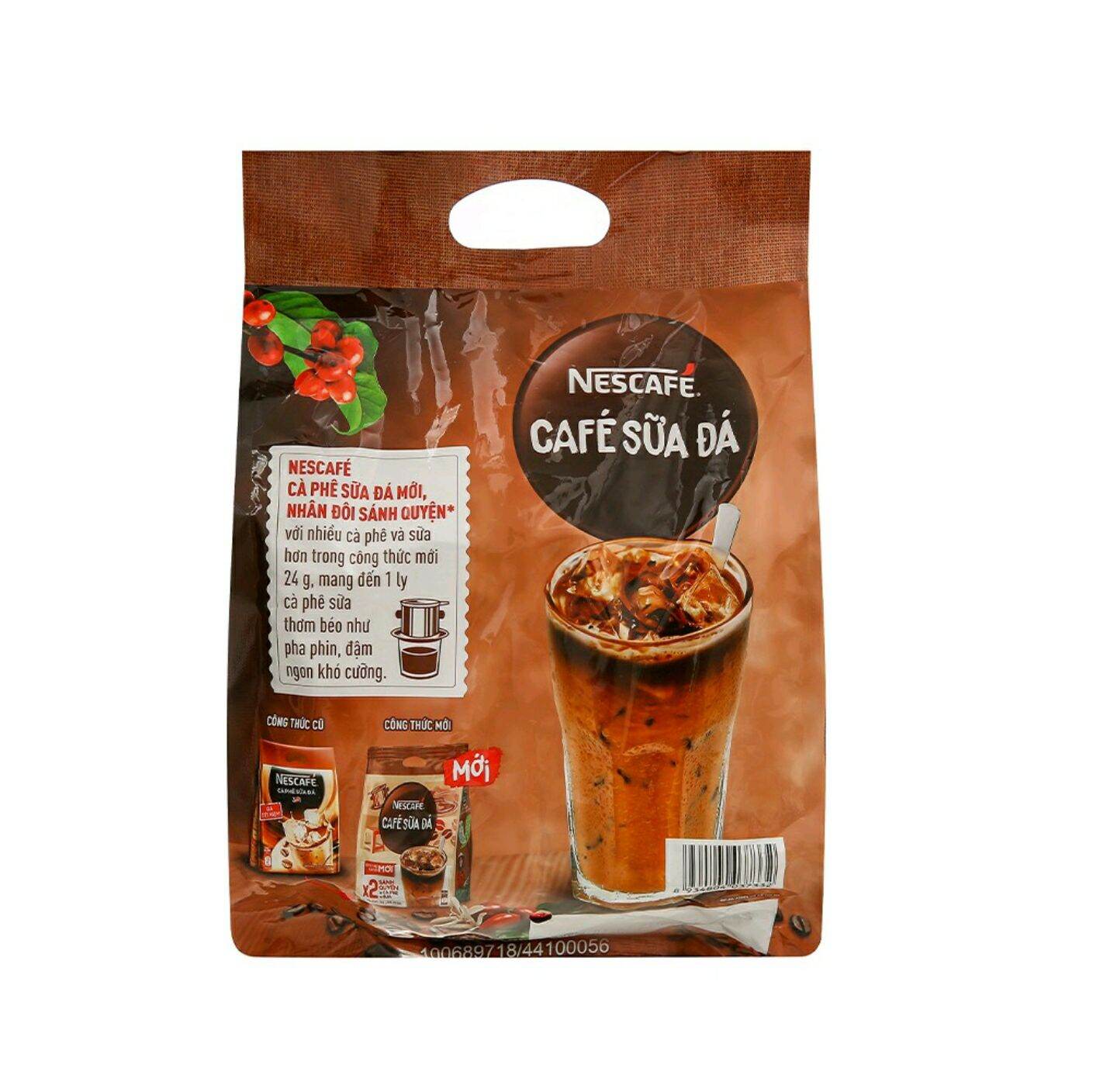 [HCM] Cà phê sữa đá NesCafé nhân đôi sánh quyện 600g (25 gói x 24g)
