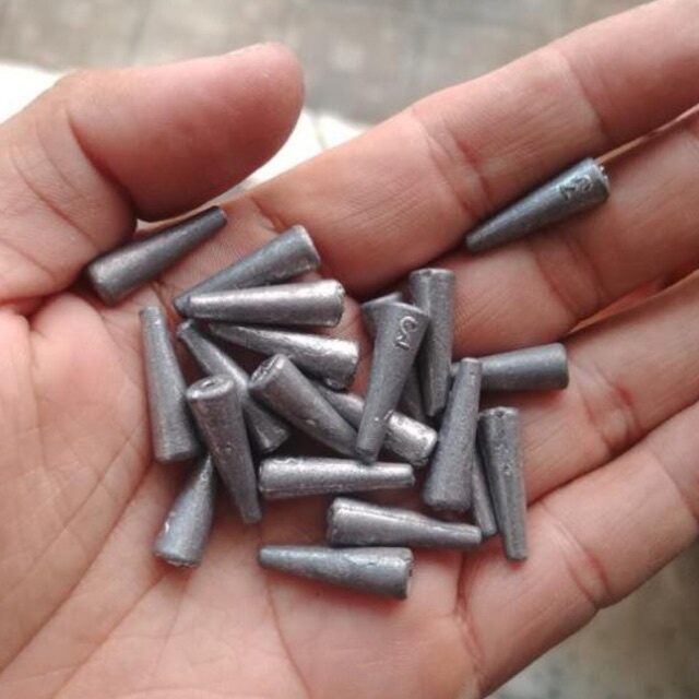 0,5 kg chì nón câu cá xuyên tâm nhỏ size 5-20g