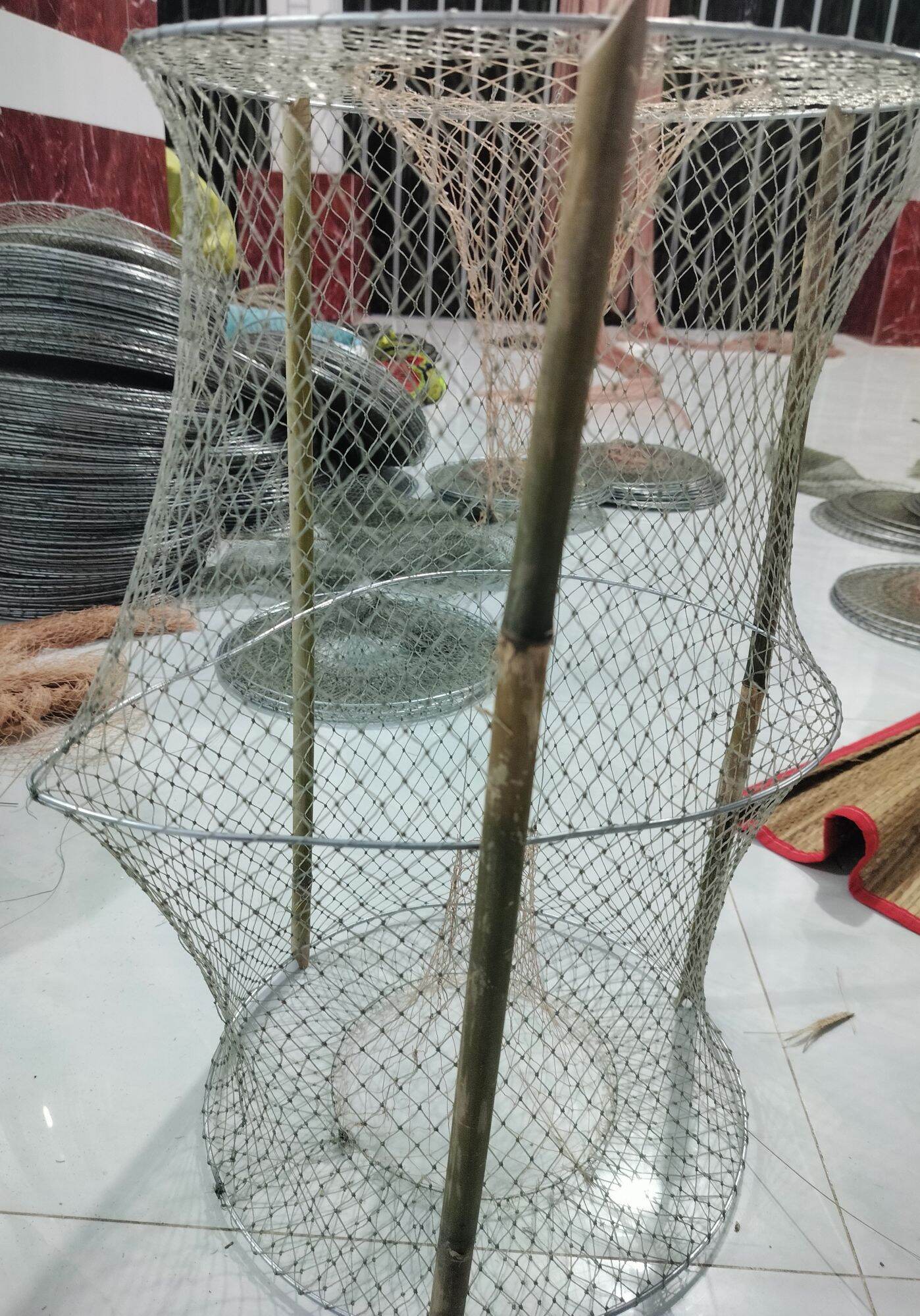 Lờ cá cải tiến vành sắt tai thỏ