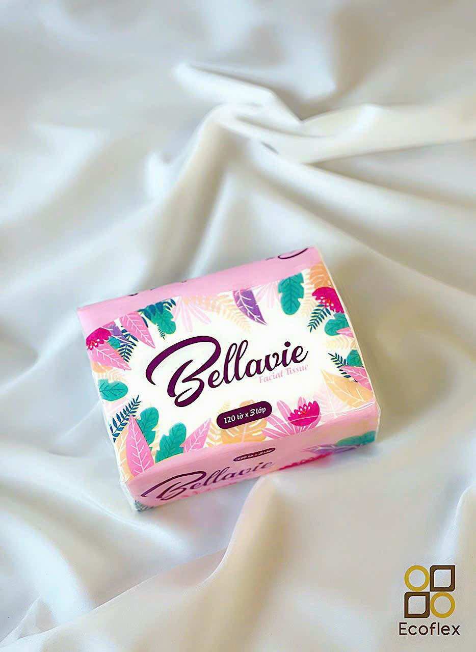 Thùng khăn giấy rút 3 lớp cao cấp bellavie