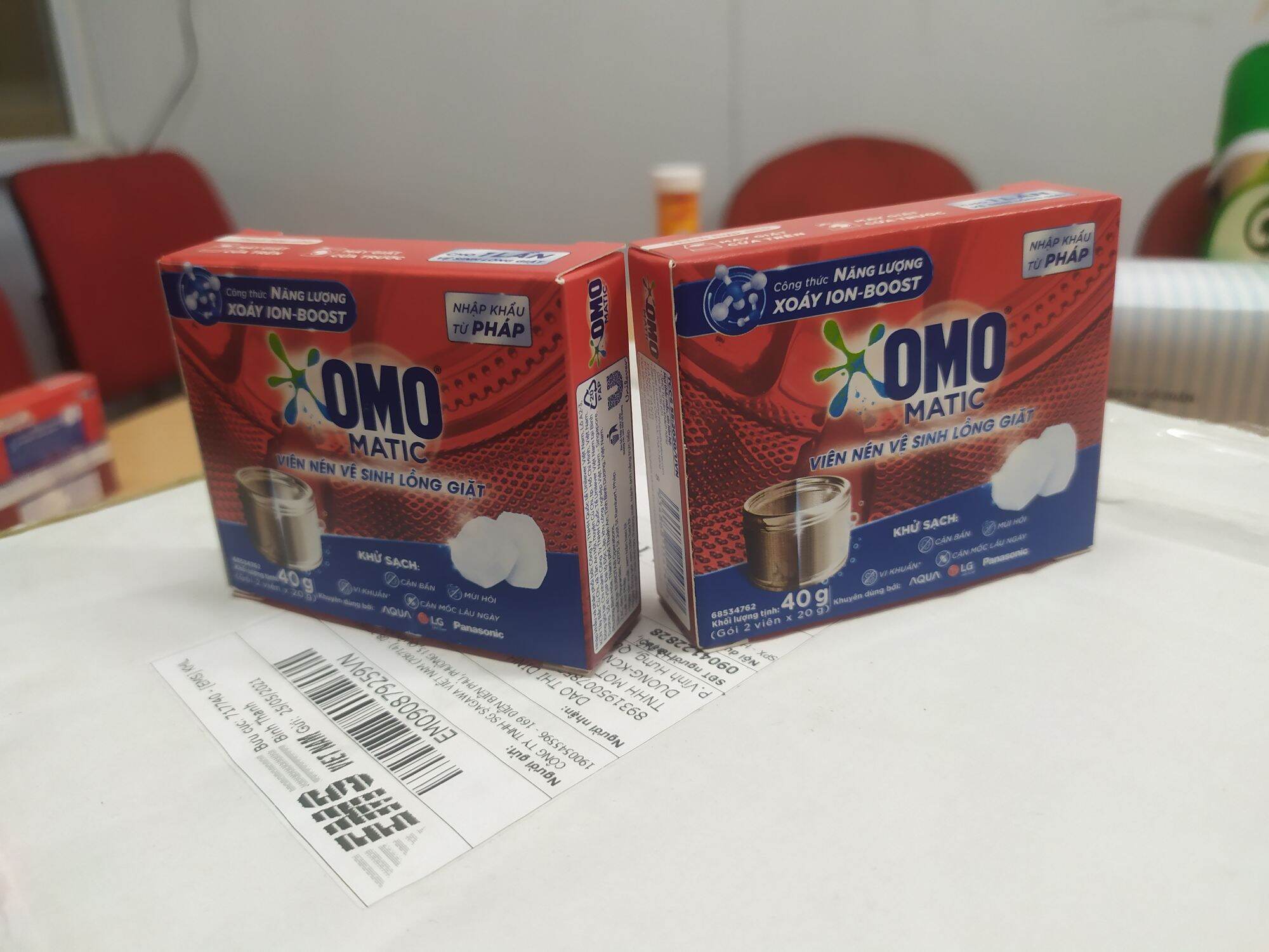 Viên nén Vệ Sinh Lồng Máy Giặt Omo Matic