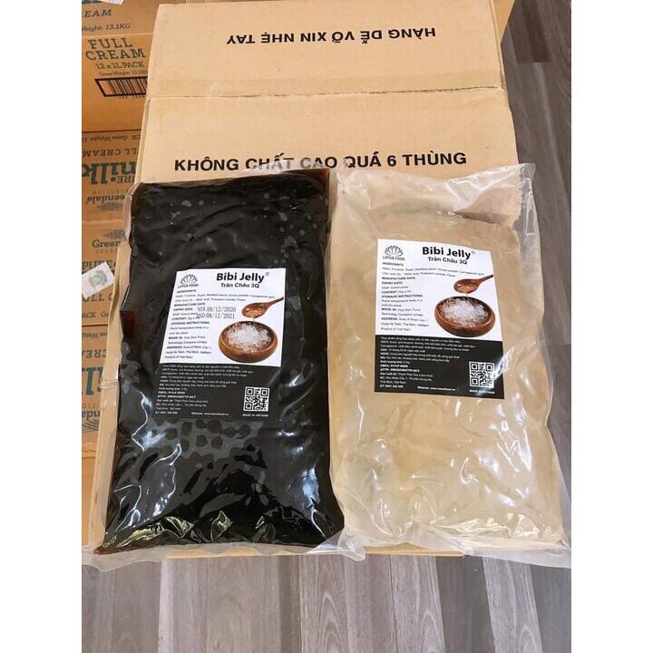 Trân châu 3Q - Trân châu trắng, đen sea, bibi jelly túi 2kg