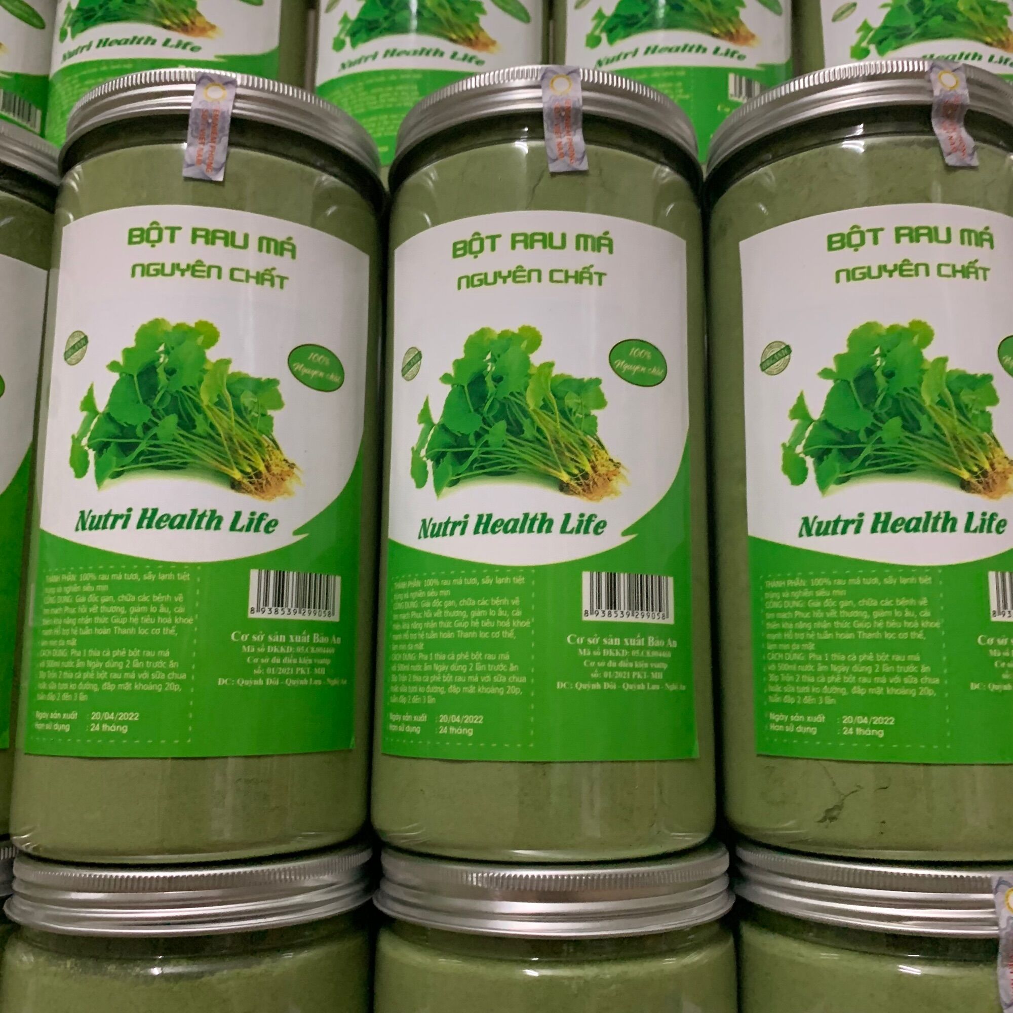 Bột rau má nguyên chất sấy lạnh