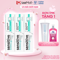 Bộ 3 Hộp Kem Đánh Răng P/S Giảm Ê Buốt Sau 30 Giây Sensitive Mineral Expert Original Với Tác Động Từ Khoáng 100G