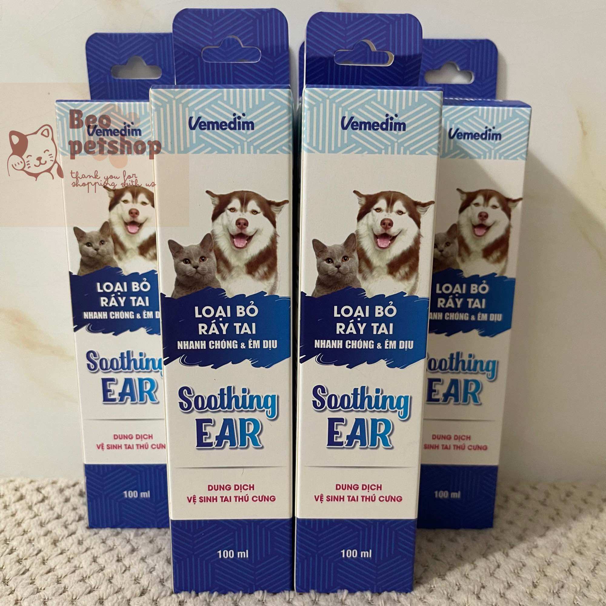 Soothing EAR - Dung dịch vệ sinh tai thú cưng