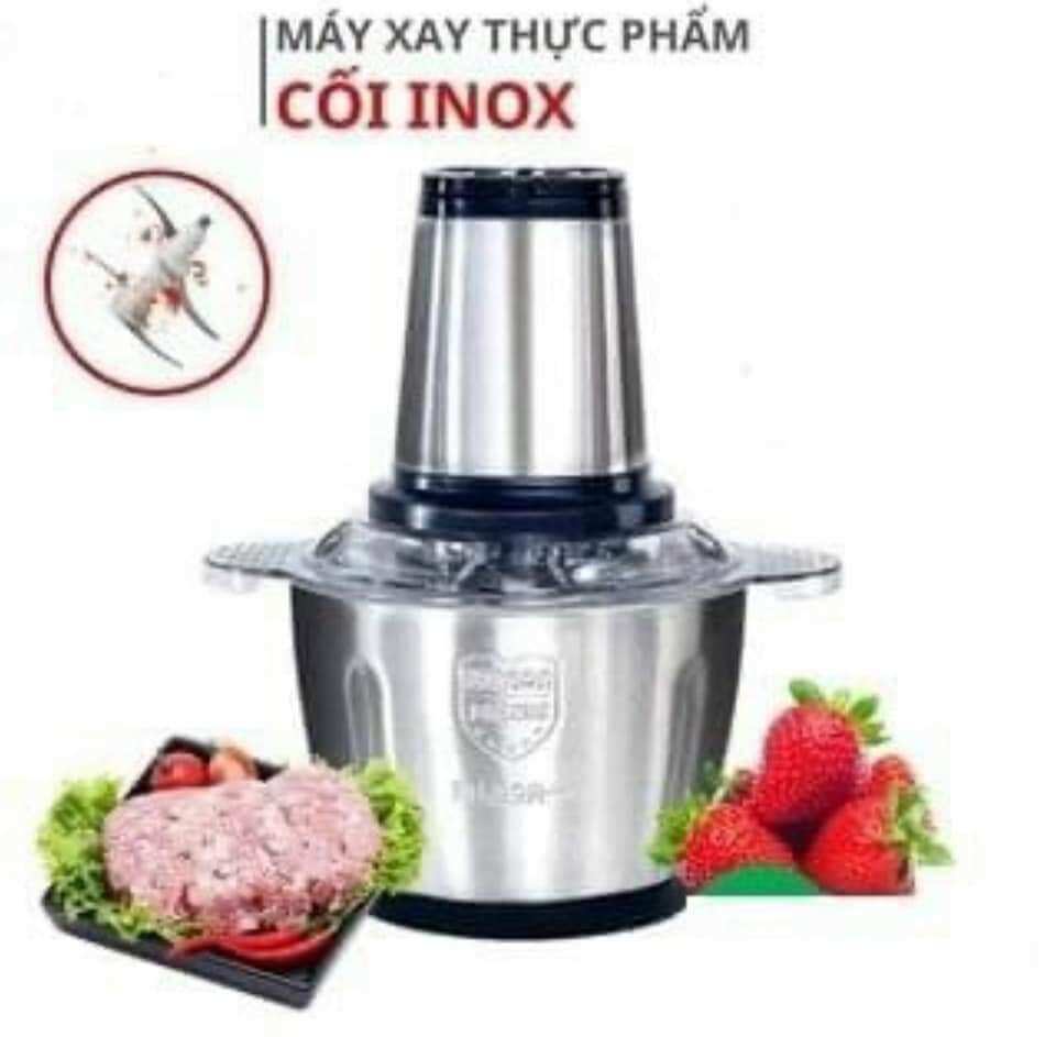 Bảo hành 6 tháng máy xay thit đa năng cối inox 304 2l
