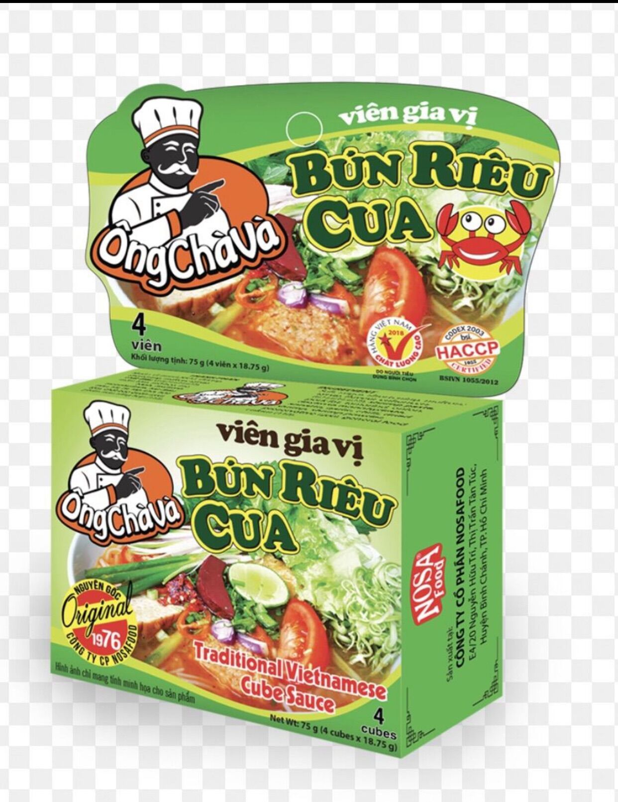 Gia vị bún riêu cua Nosa