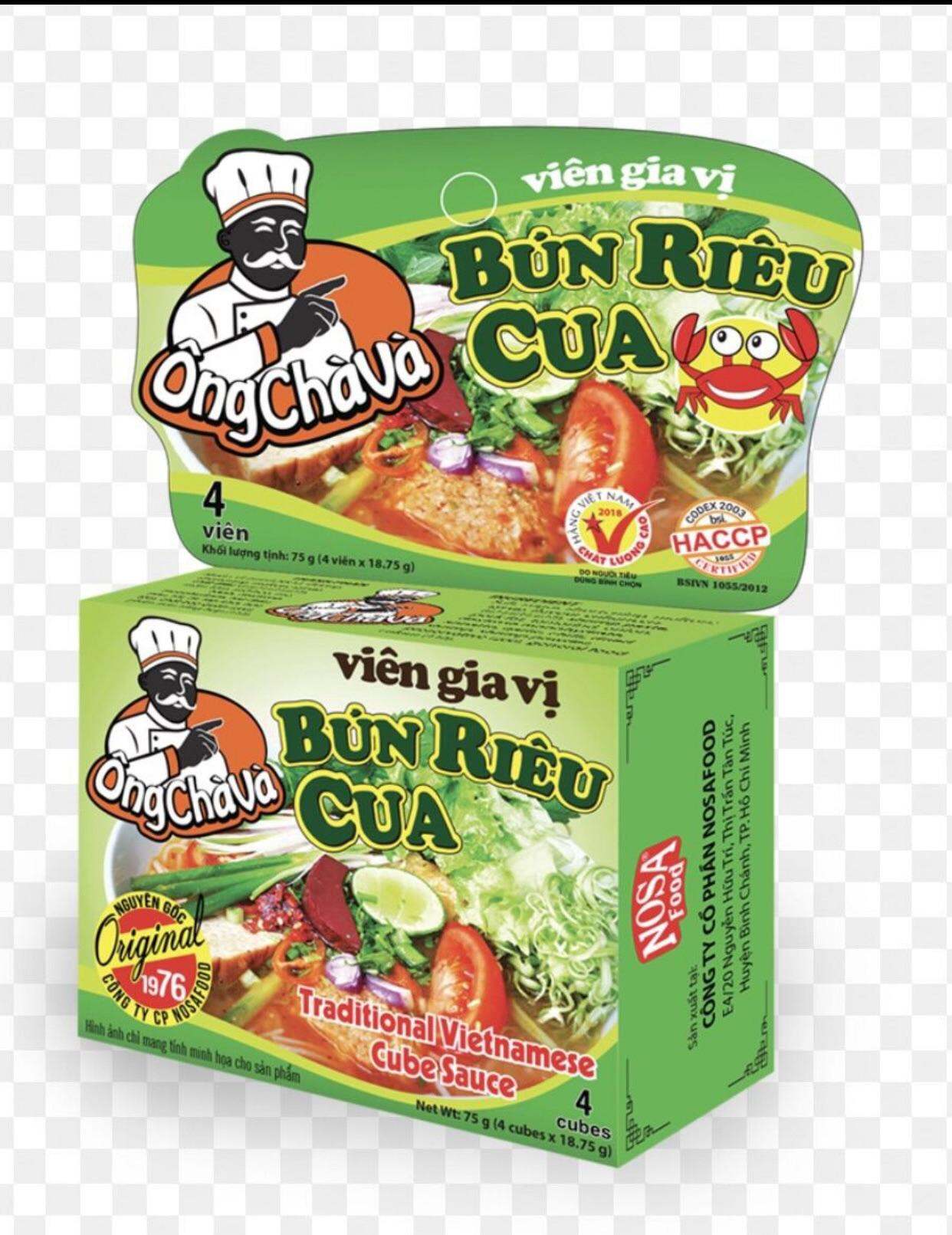 Gia vị bún riêu cua Nosa (Lốc 12 viên)