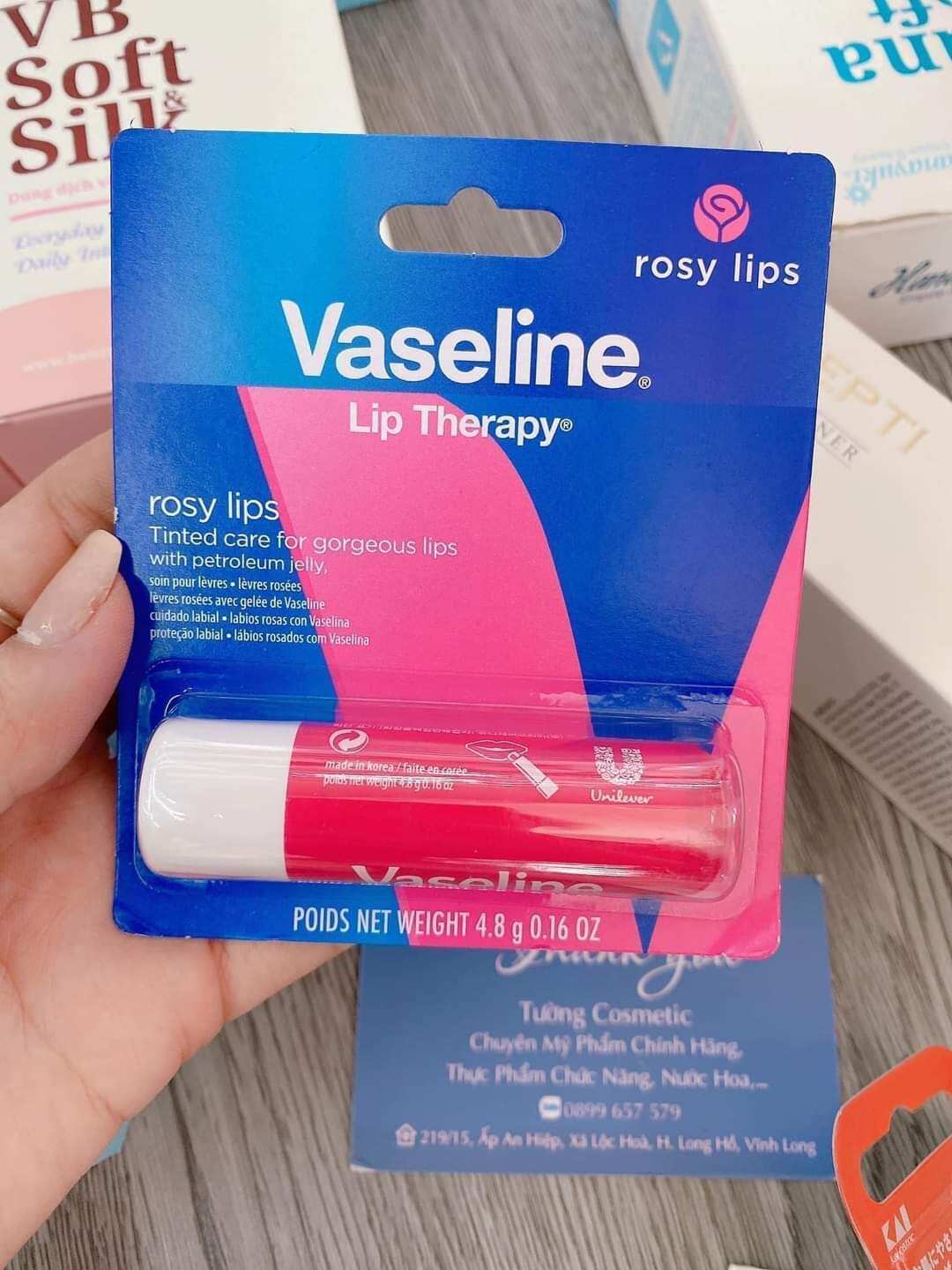 [ mẫu mới ] Son Dưỡng Môi Vaseline Lip Therapy Blush Cherry Chính Hãng
