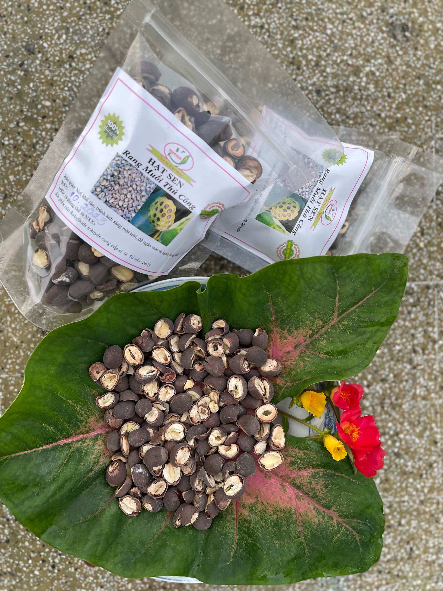 Hạt sen rang muối thủ công 1 kg