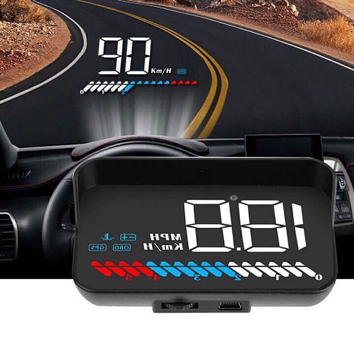 Bộ Hiển Thị Tốc Độ Lên Kính Lái Ô Tô HUD M7 -Bảo Hành 18 Tháng - Tương Thích Mọi Dòng Xe