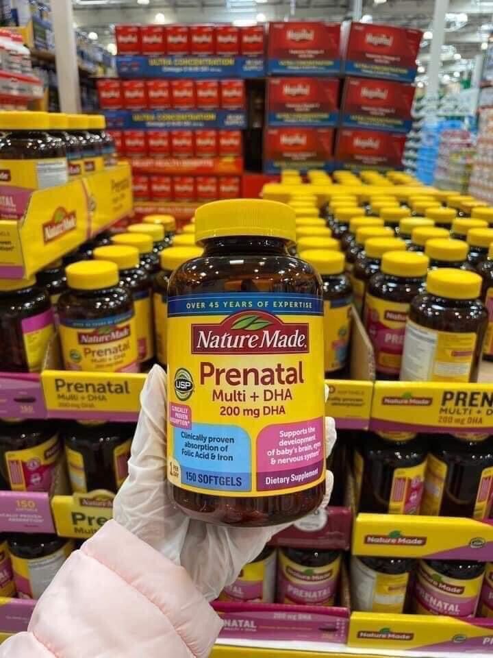 Viên Uống BÀ BẦU Nature Made – Prenatal Multi +DHA 150 Viên