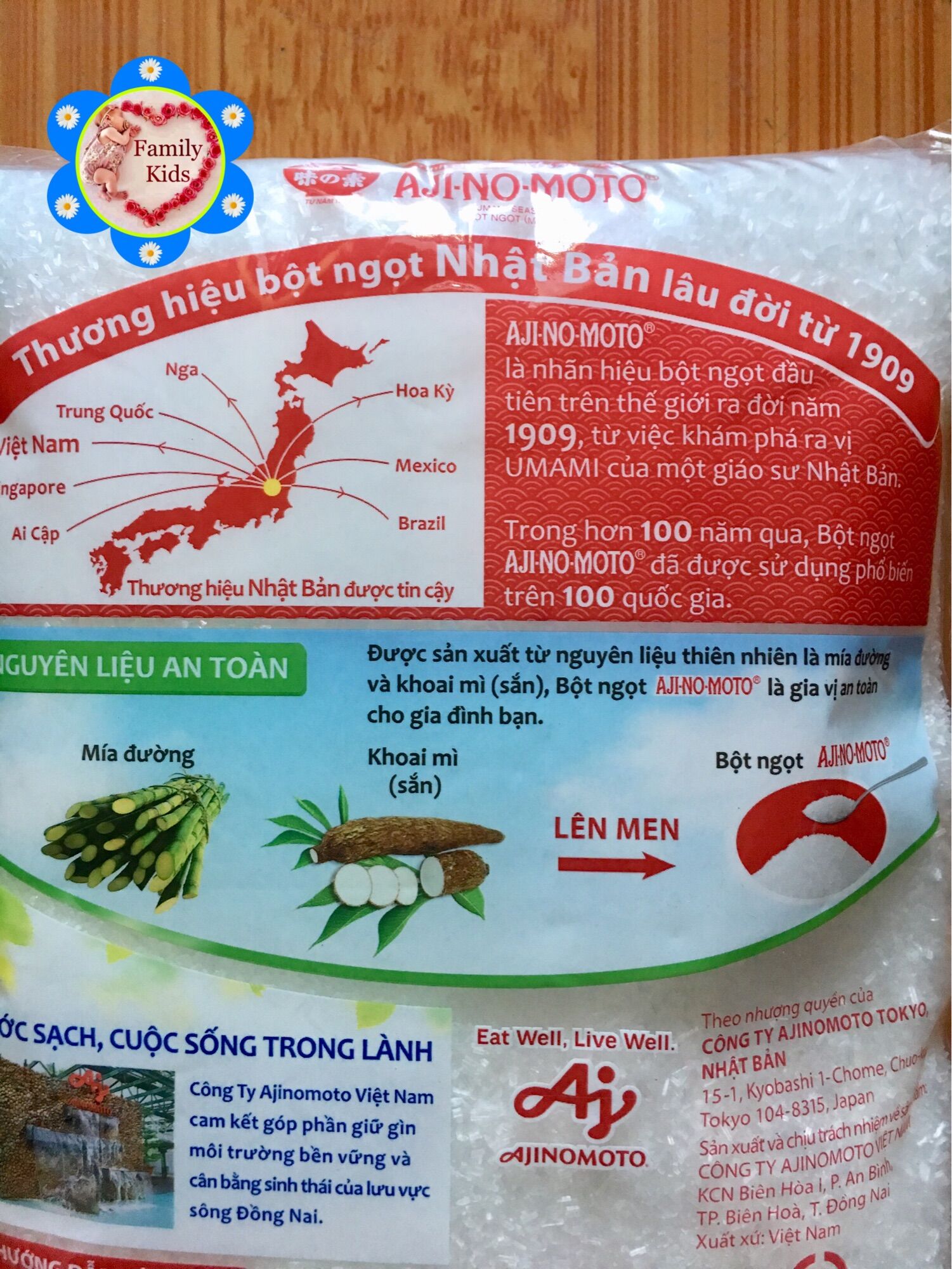 Bột ngọt Ajinomoto gói 1kg hạt lớn