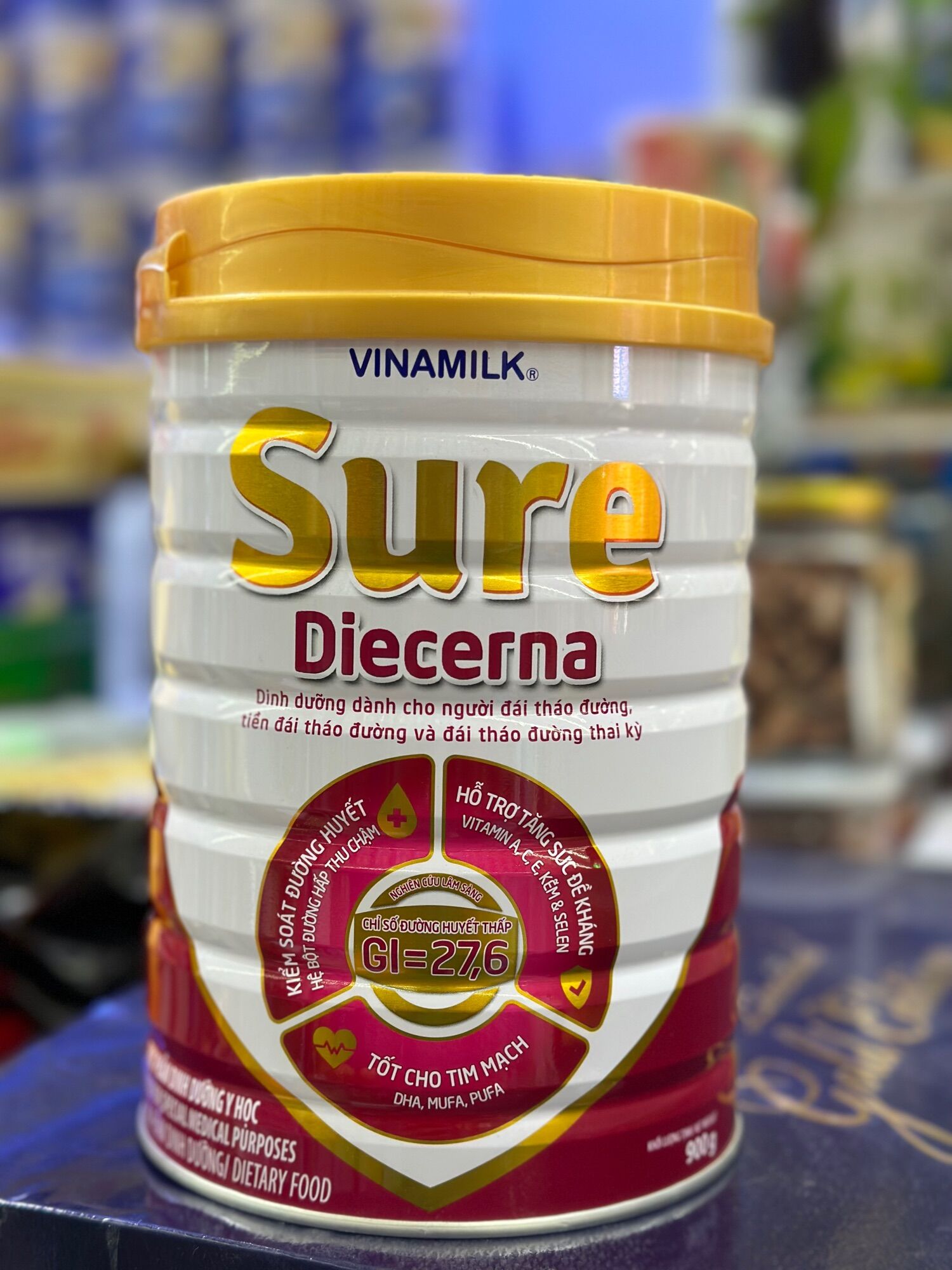 Sữa bột Vinamilk Sure Decerna 900gr date 2024