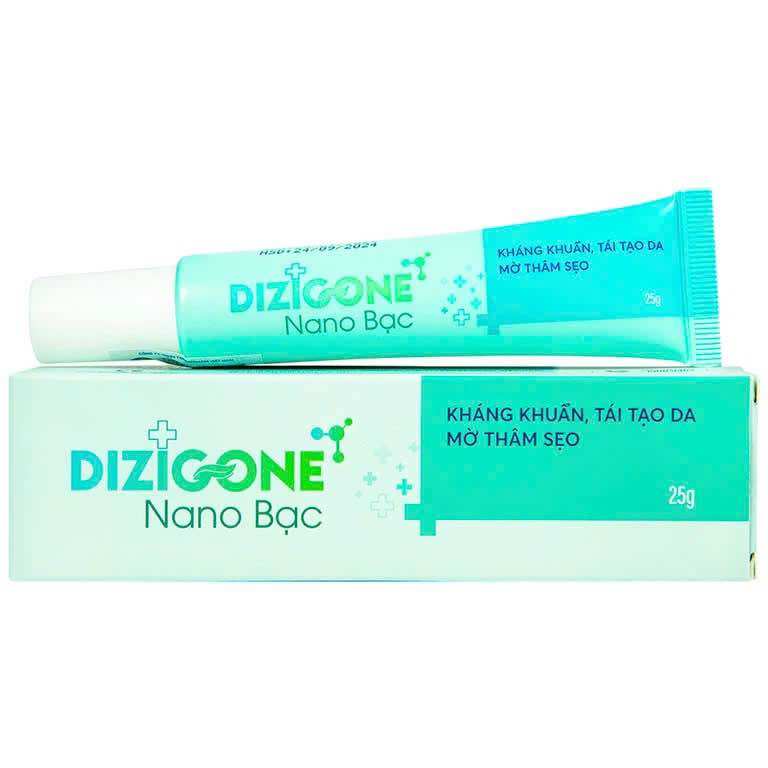 [CHÍNH HÃNG] Kem bôi Dizigone Nano Bạc Terrapharm hỗ trợ kháng khuẩn tái tạo da và ngăn ngừa sẹo (25g) HHANH PHARMA