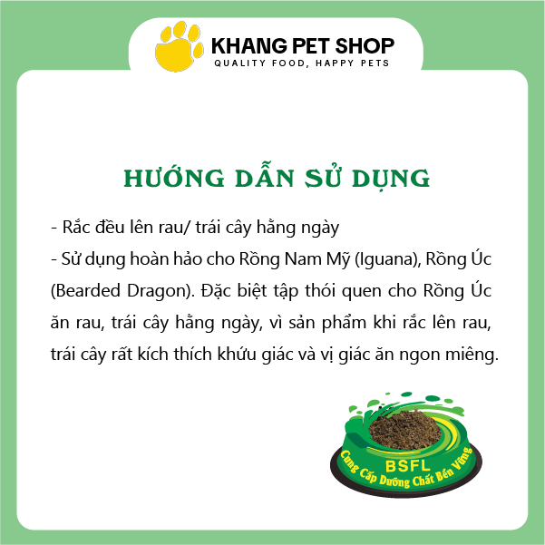 Thức ăn BÒ SÁT - Bổ sung dinh dưỡng