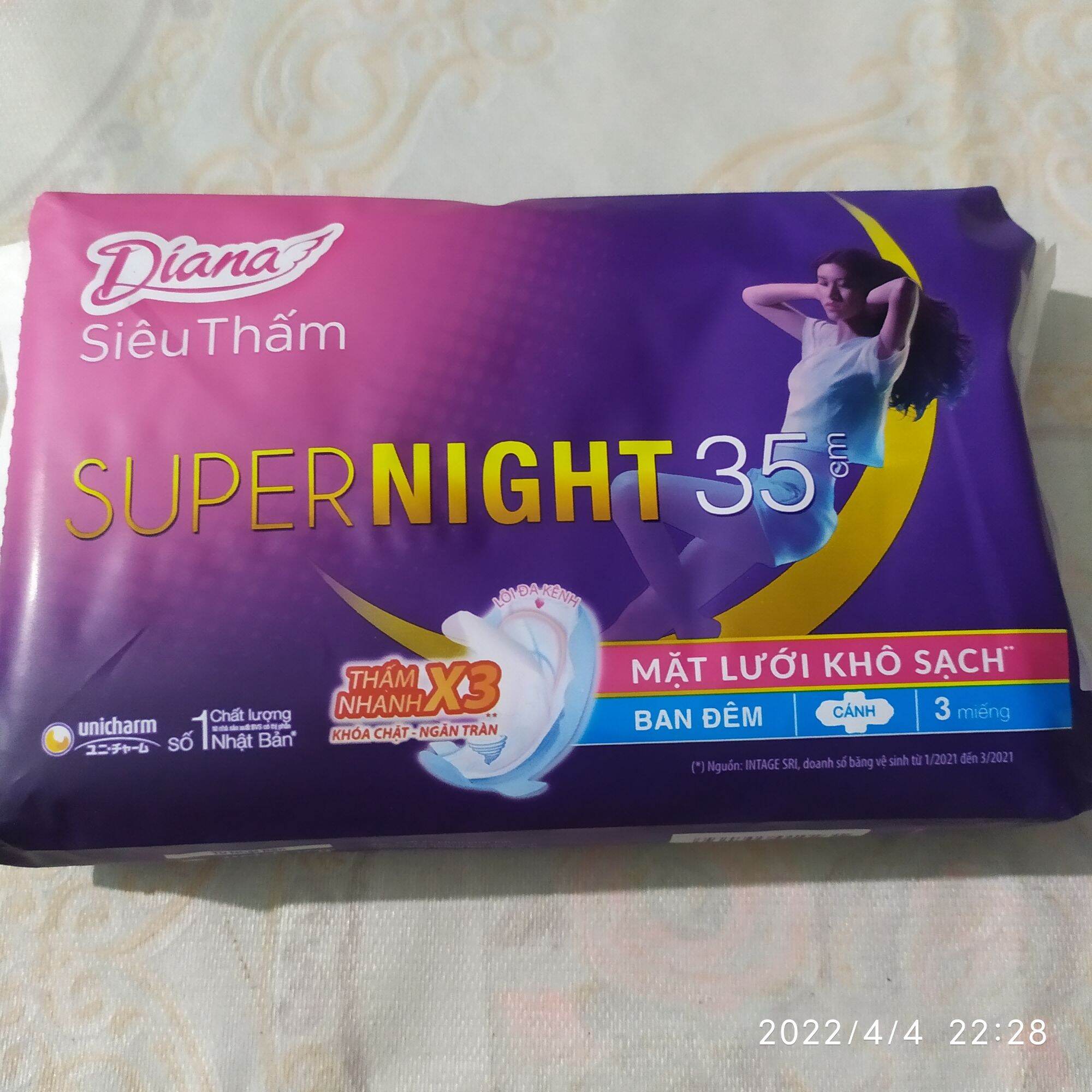 BĂNG VỆ SINH DIANA BAN ĐÊM