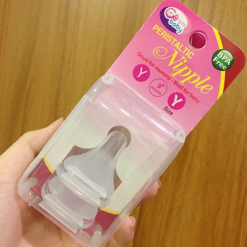 Núm ty cổ hẹp GB Baby hộp 2 cái