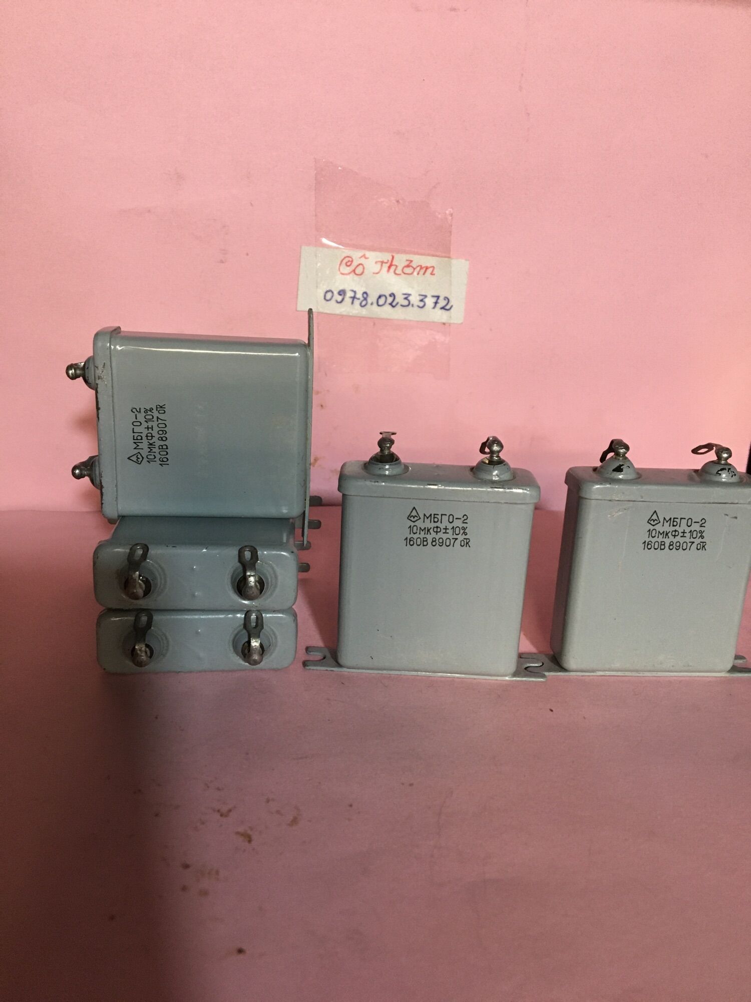 (5 chiếc)Tụ dấu Nga 10uf 160v(B)lắp loa