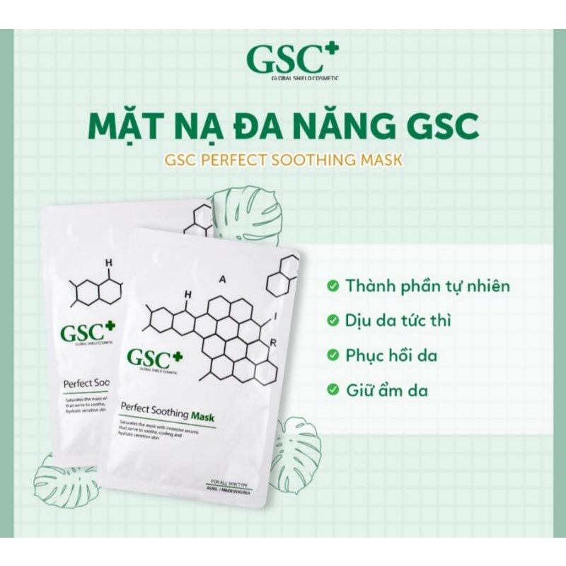Mặt nạ giảm ưng đỏ tái tạo da GSC