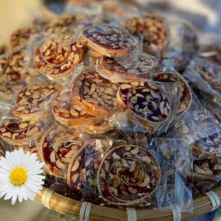 500g kẹo chuối cuộn bánh tráng