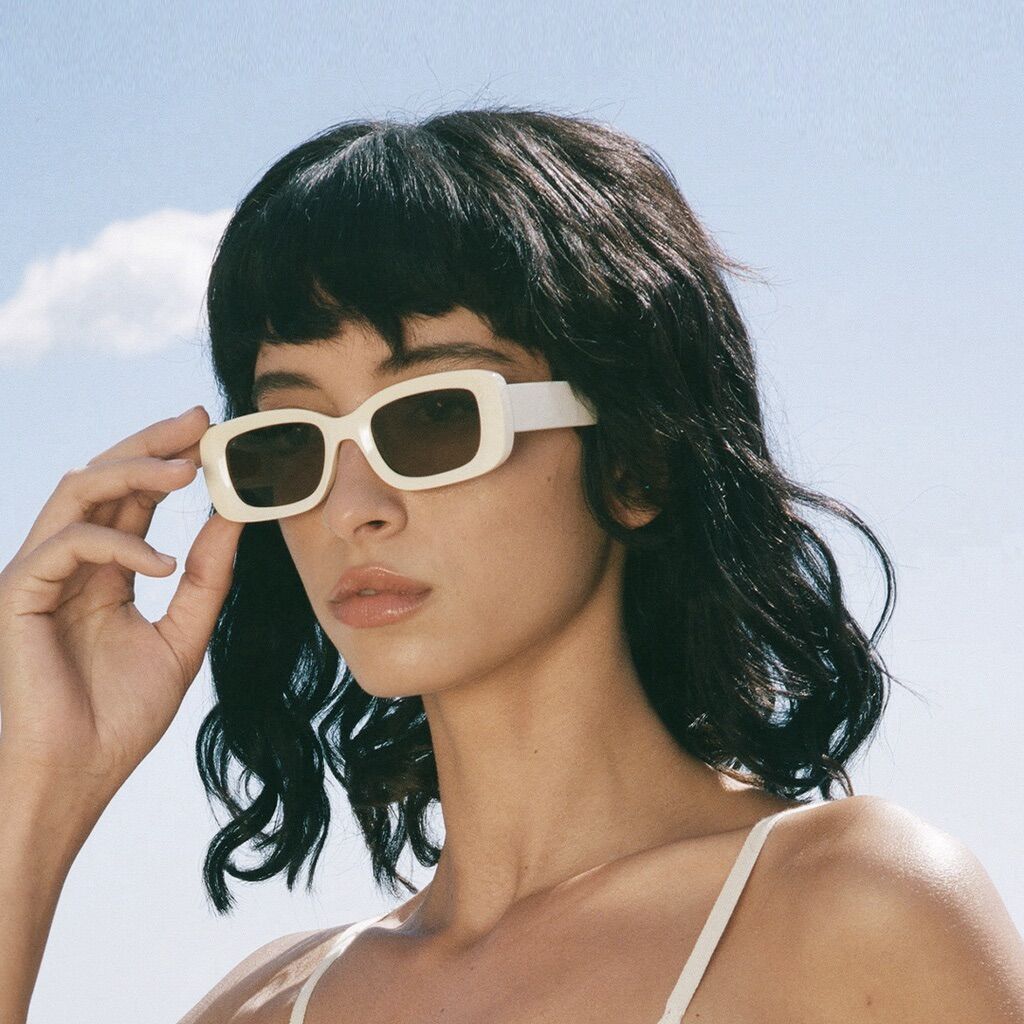{HOT} Kính Mát Sunnies Studios Domino Cream + Hình Thật