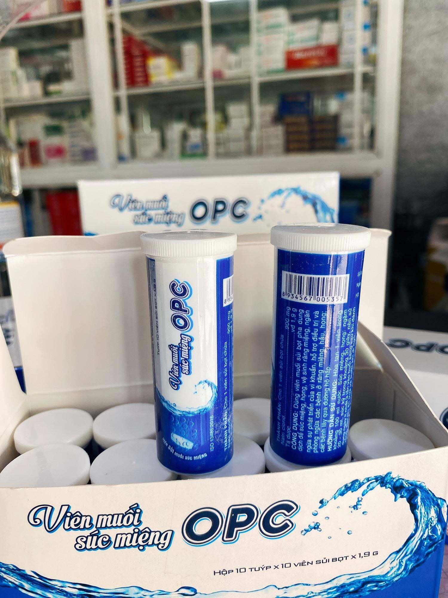 Viên Muối Súc Miệng OPC NaCl 0,9%[Tuýp 20 Viên Sủi Bọt] - Nước Muối Sinh Lý Dạng Viên Tự Pha Súc Miệng Vệ Sinh Hàng Ngày