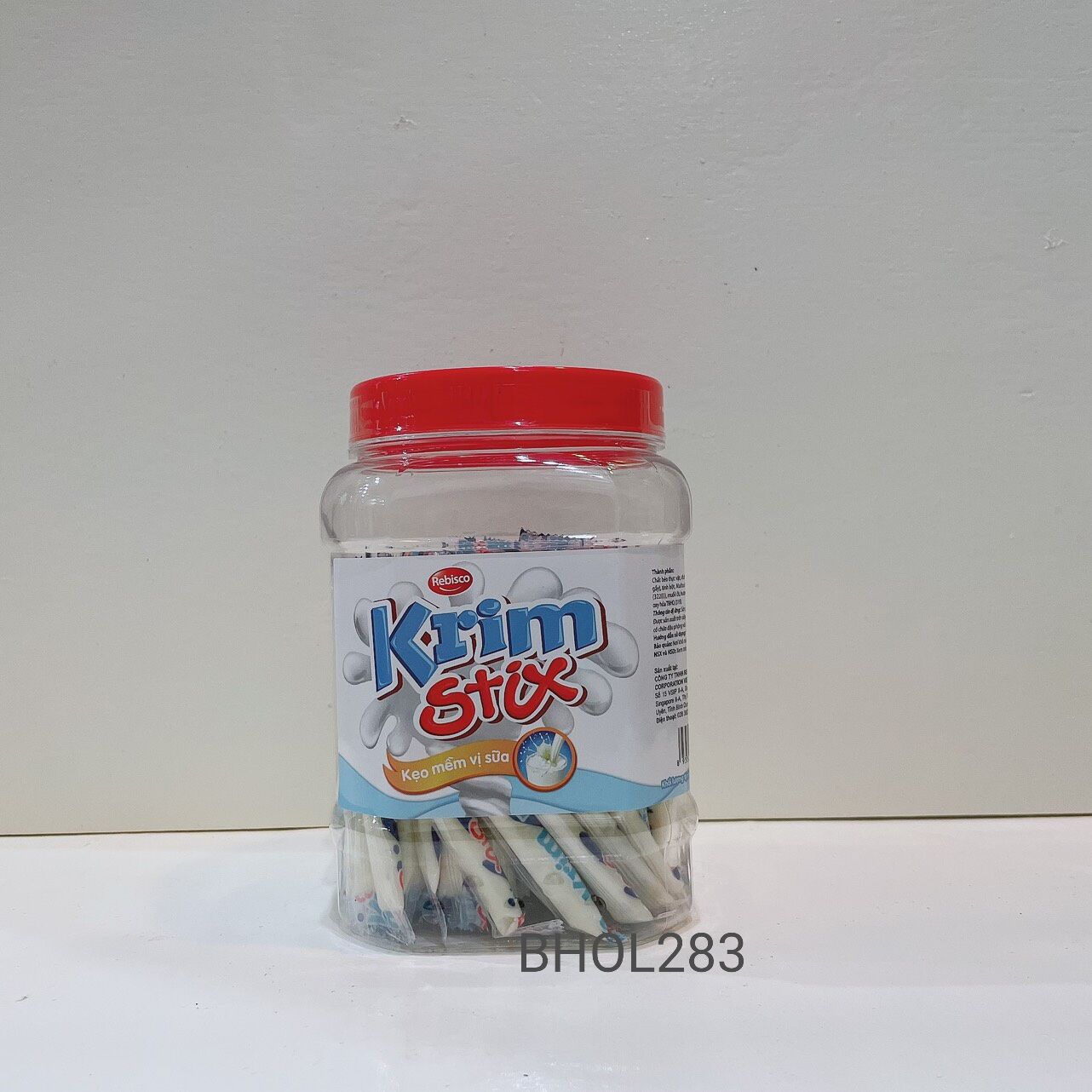 KẸO MỀM KRIM STIX VỊ SỮA l HŨ 100 QUE