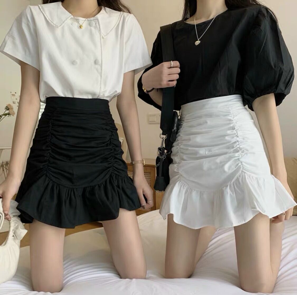CHÂN VÁY NHÚNG ĐUÔI CÁ LẠ