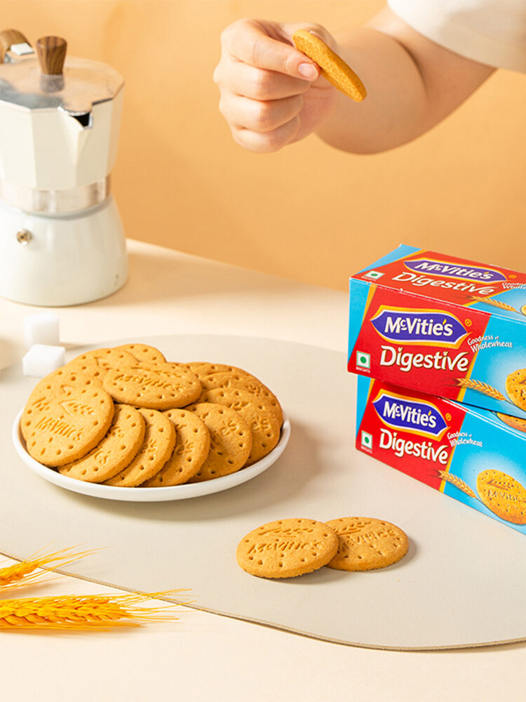 McVities Original Sugar-Free Biscuits 150g*3 Box Snack Afternoon Tea 0 Added Sugar Digestive Crispy Cookies from UK