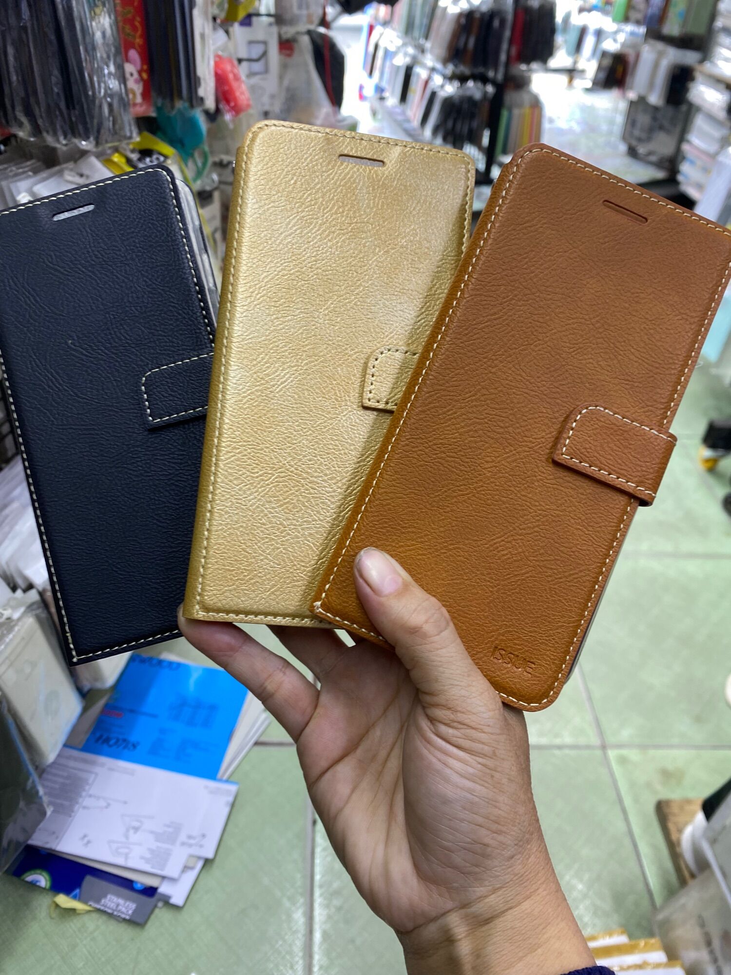 Bao da Samsung J8/ A6Plus dẻo màu bên trong có ví tiện ích