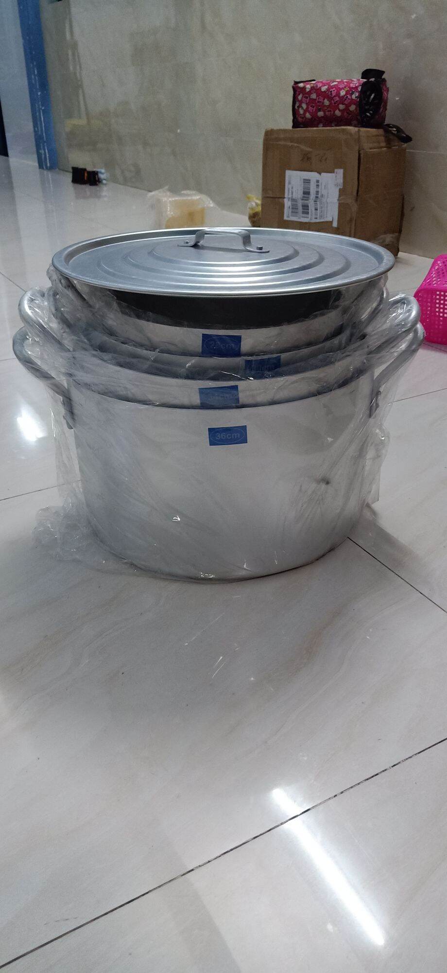 ( hàng đặt Theo yêu cầu) nồi nhôm  gom các đường kính 28cm+30cm+34cm+36 cm