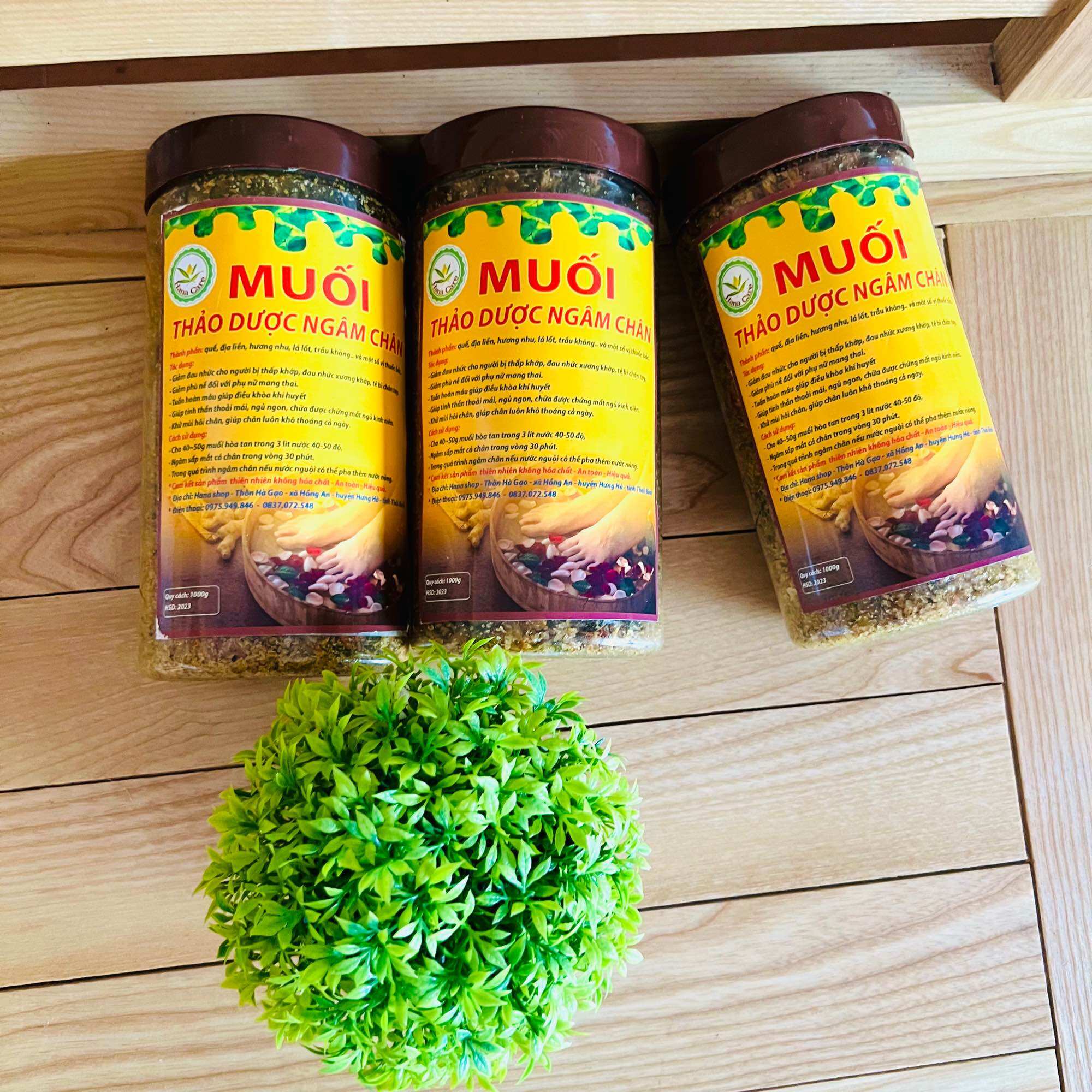 Muối ngâm chân thảo dược (combo 2 hũ)