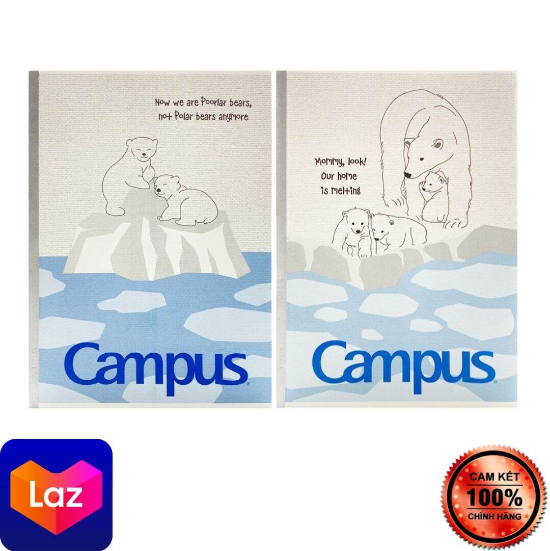 Vở kẻ ngang 80 trang Polar Bears CAMPUS - 2021
