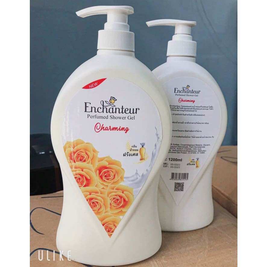 Sữa tắm trắng da enchanteur 1200ml mùi thơm hoa Hồng