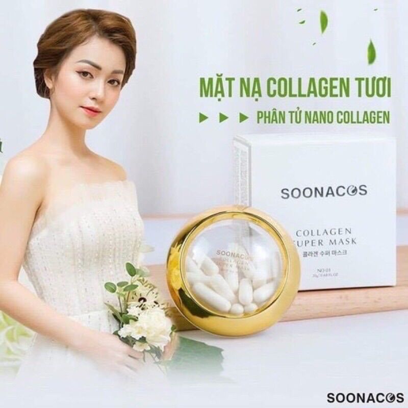 [HCM](full hộp 20viên) Mặt nạ viên Soonacos Collagen Super Mask