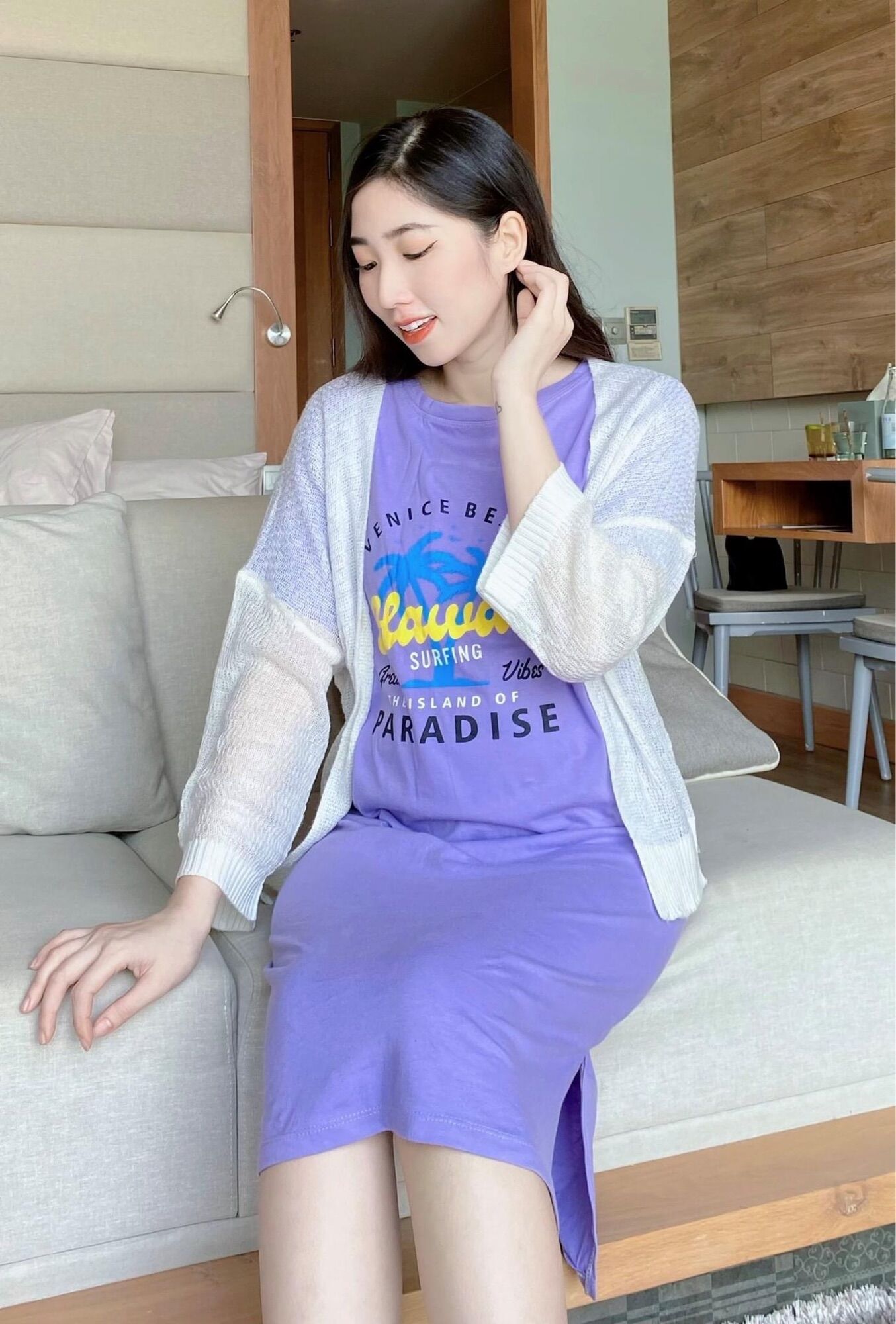 Áo khoác len nhẹ nhàng