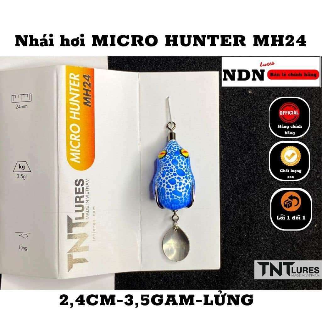 mồi câu lure nhái hơi mini mh24 ( chuyên cho cần ul )