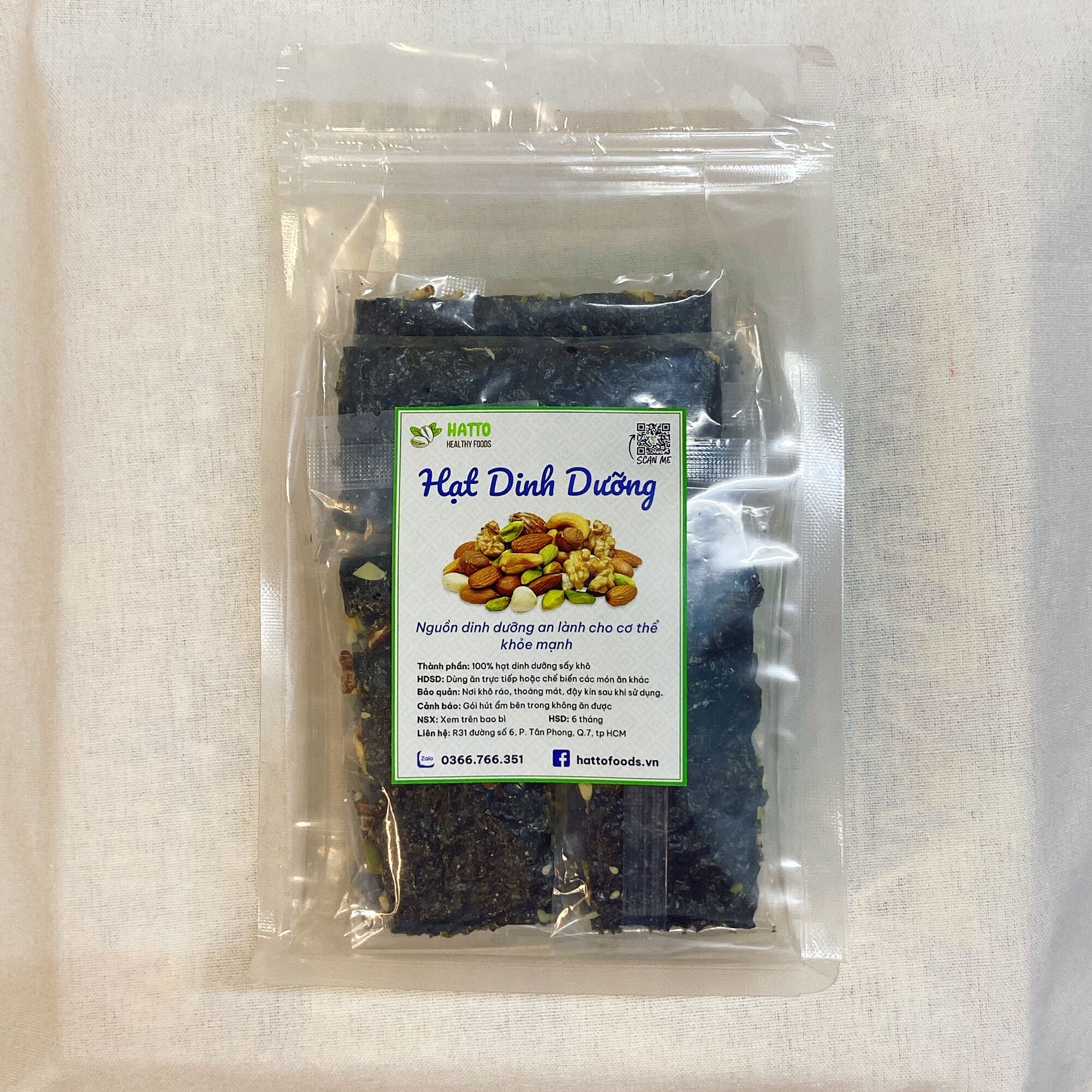 Rong biển kẹp hạt dinh dưỡng hatto foods 250g - ảnh sản phẩm 3