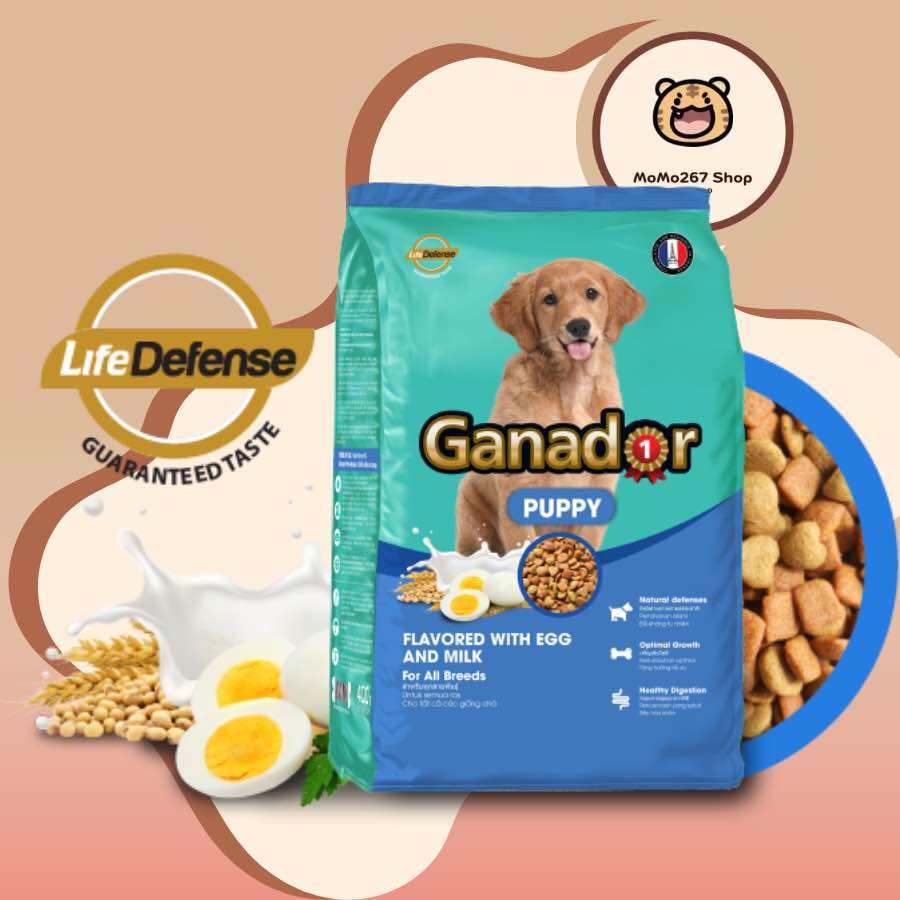 400g - Thức ăn chó con Ganador Puppy EGGS & MILK vị trứng sữa