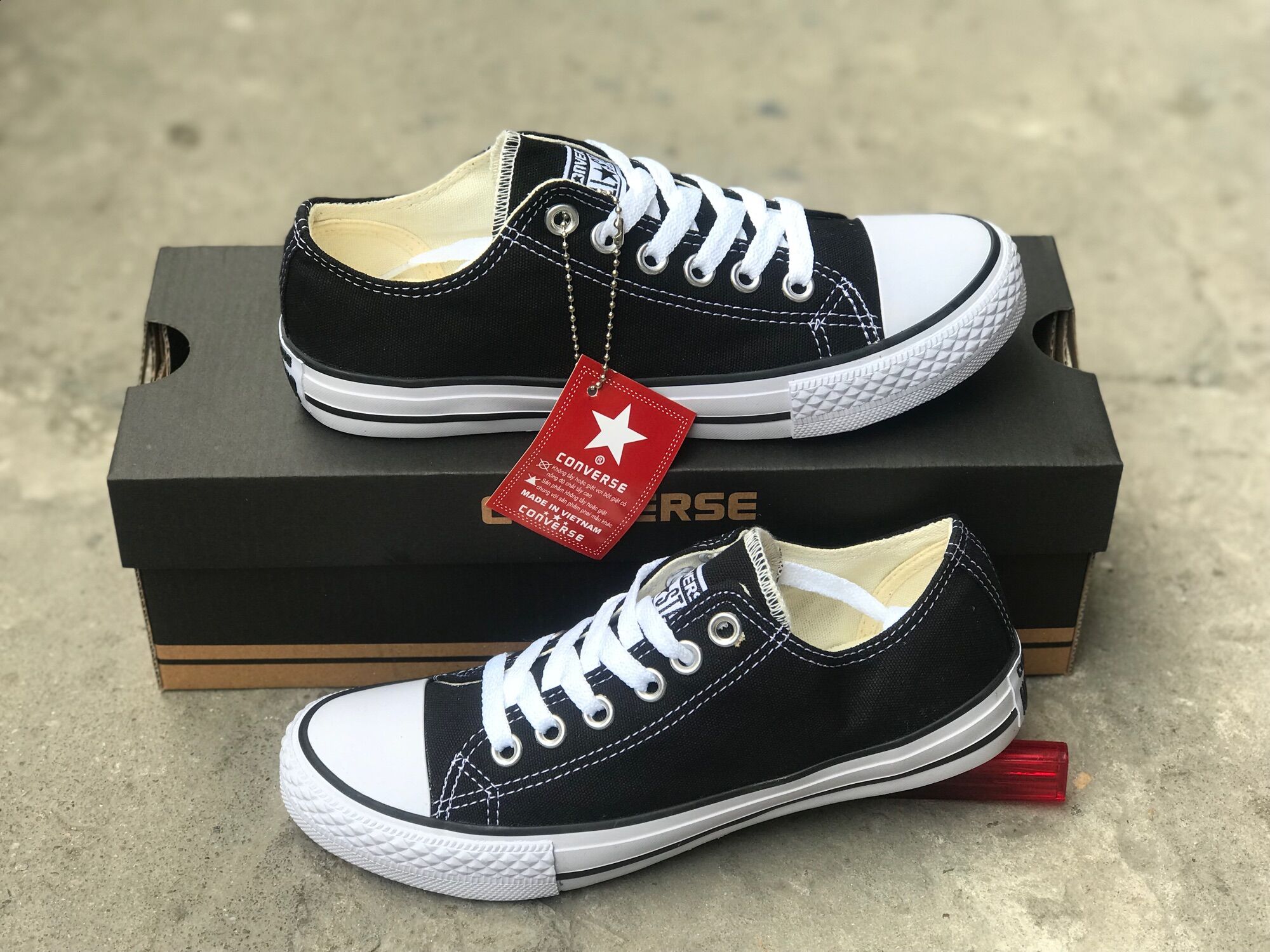 GIÀY CV ĐEN THẤP CỔ(Full box)
