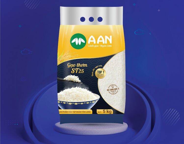 Gạo thơm st25 top 1 5kg