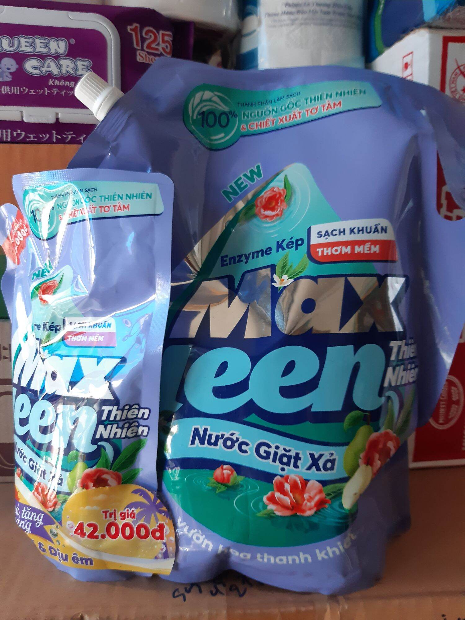 Nước giặt max kleen vườn hoa thanh khiết