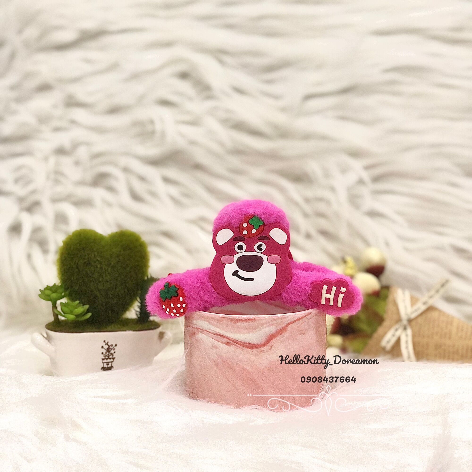KẸP TÓC CÀNG CUA LÔNG GẤU DÂU LOTSO