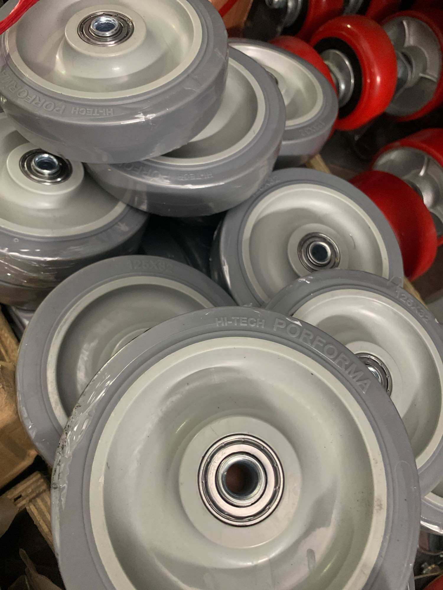 Bánh xe (125 mm cao su như hình xanh )👋🏼👋🏼👋🏼