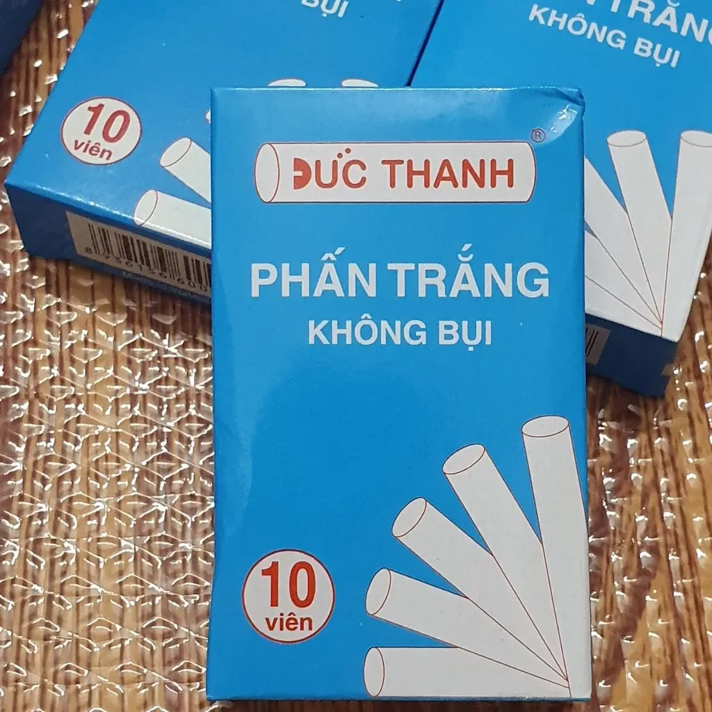 Phấn trắng và phấn màu viết bảng không bụi Đức Thanh
