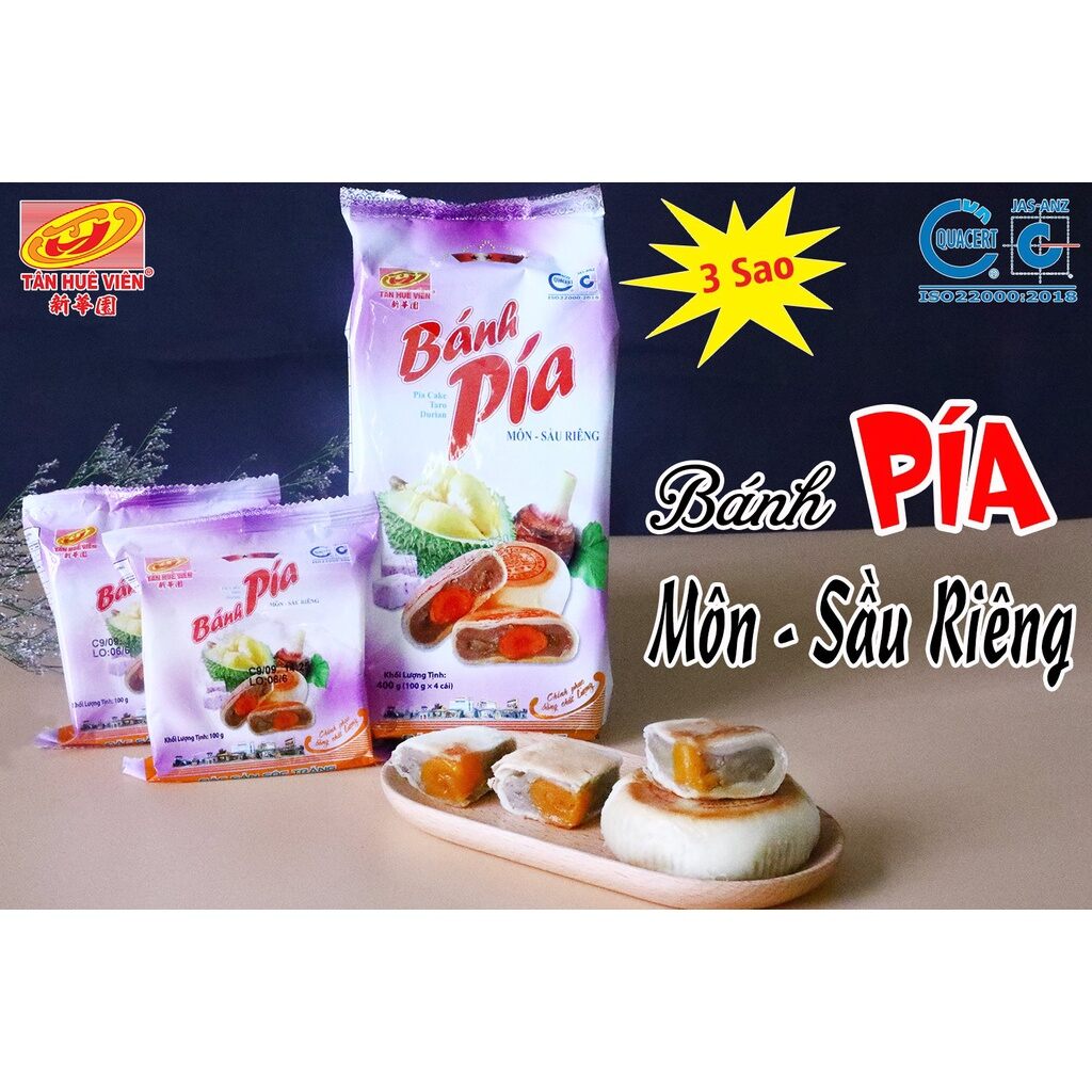 Bánh pía môn sầu riêng Tân Huê Viên